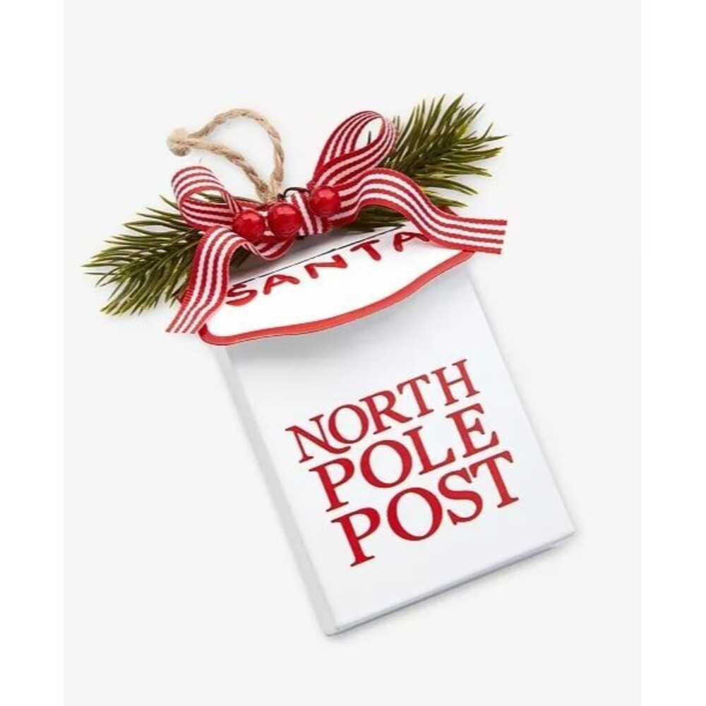 Macy’s Holiday Lane Christmas Cheer North Pole Post Ornament